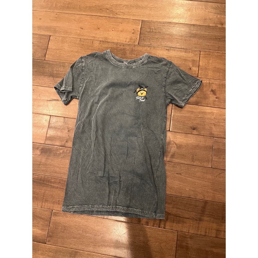Simply Southern‎ Womens Gray Bear Halloween Graphic Tee Shirt Size Small